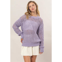 Load image into Gallery viewer, Open Stitch Long Sleeve Sweater