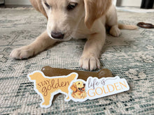 Load image into Gallery viewer, Stay Golden - Cute Golden Retriever Dog Sticker