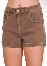 Load image into Gallery viewer, Cuffed Denim Shorts