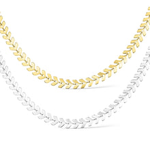 Load image into Gallery viewer, Stainless Steel Chevron Chain Necklace for Women