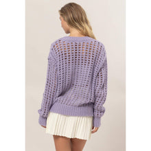 Load image into Gallery viewer, Open Stitch Long Sleeve Sweater