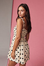 Load image into Gallery viewer, Polka Dot Smocked Mini Dress