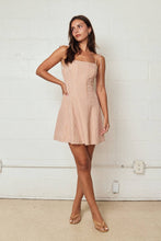 Load image into Gallery viewer, Gingham Tie Strap Mini Dress