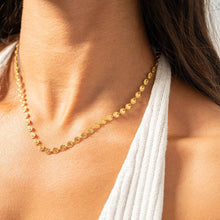 Load image into Gallery viewer, 18K Gold PVD Stainless Steel Sunburst Chain Necklace