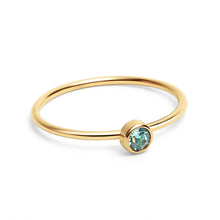 Load image into Gallery viewer, 18K Gold Birthstone Stacking Ring