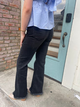 Load image into Gallery viewer, High Rise Bell Bottom Black Jeans