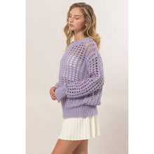Load image into Gallery viewer, Open Stitch Long Sleeve Sweater