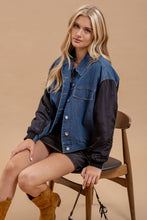 Load image into Gallery viewer, CONTRAST DROP SHOULDER DENIM JACKET