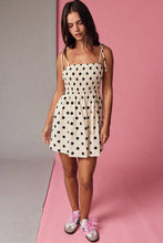 Load image into Gallery viewer, Polka Dot Smocked Mini Dress