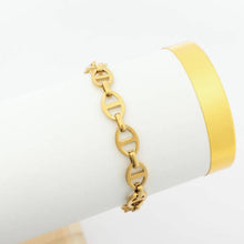 Load image into Gallery viewer, 18K Gold PVD Stainless Steel Thick Oval Chain Bracelet