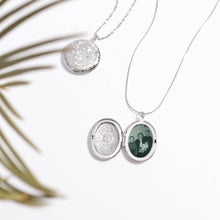 Load image into Gallery viewer, 18K Gold PVD Stainless Steel Textured Oval Locket Pendant