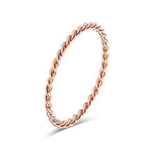 Load image into Gallery viewer, Stainless Steel Braided Stacking Ring - Hypoallergenic
