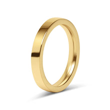 Load image into Gallery viewer, 18K Gold Stainless Steel Blank Flat Band Ring