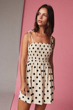 Load image into Gallery viewer, Polka Dot Smocked Mini Dress