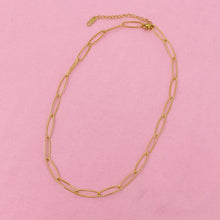 Load image into Gallery viewer, Charming Paper Clip Chain Necklace