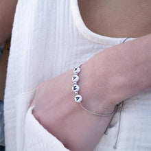 Load image into Gallery viewer, 18K Gold PVD Stainless Steel "Mama" Beaded Charm Bracelet