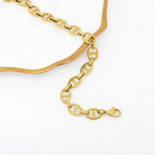 Load image into Gallery viewer, 18K Gold PVD Stainless Steel Thick Oval Chain Bracelet