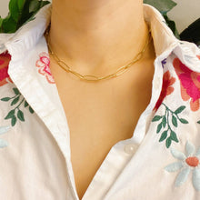 Load image into Gallery viewer, Charming Paper Clip Chain Necklace