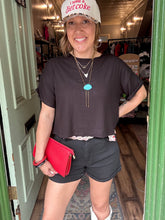 Load image into Gallery viewer, Cuffed Denim Shorts