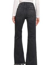 Load image into Gallery viewer, High Rise Bell Bottom Black Jeans