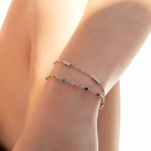 Load image into Gallery viewer, 18K Gold PVD Stainless Steel Satellite Bar Chain Bracelet