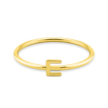 Load image into Gallery viewer, 18k Gold Initial Letter Stacking Rings
