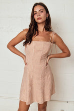 Load image into Gallery viewer, Gingham Tie Strap Mini Dress