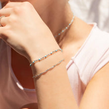 Load image into Gallery viewer, 18K Gold PVD Stainless Steel Turquoise Confetti Bracelet