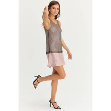 Load image into Gallery viewer, FISHNET RHINESTONE COVER-UP TOP