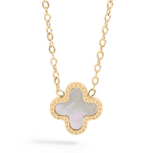 Load image into Gallery viewer, 18K Gold PVD Stainless Steel Lucky Clover Charm Necklace