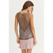Load image into Gallery viewer, FISHNET RHINESTONE COVER-UP TOP