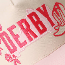 Load image into Gallery viewer, DERBY Western Cowgirl Embroidered Two-Tone Trucker Hat