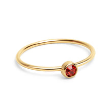 Load image into Gallery viewer, 18K Gold Birthstone Stacking Ring