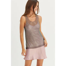 Load image into Gallery viewer, FISHNET RHINESTONE COVER-UP TOP