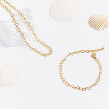 Load image into Gallery viewer, 18K Gold PVD Stainless Steel Linked Heart Chain Bracelet