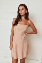 Load image into Gallery viewer, Gingham Tie Strap Mini Dress

