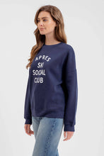 Load image into Gallery viewer, SOCIAL CLUB PRINT LONG SLEEVE KNIT TOP
