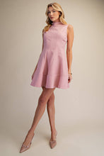 Load image into Gallery viewer, Mock-Neck Stretch Mini Dress
