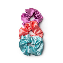 Load image into Gallery viewer, Lemon Lavender Mane Squeeze Oversized Satin Scrunchies 3pack
