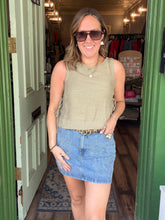Load image into Gallery viewer, WESTERN STITCH DETAIL DENIM MINI SKIRT
