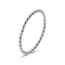 Load image into Gallery viewer, Stainless Steel Braided Stacking Ring - Hypoallergenic
