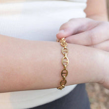Load image into Gallery viewer, 18K Gold PVD Stainless Steel Thick Oval Chain Bracelet

