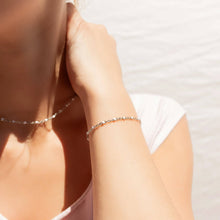 Load image into Gallery viewer, 18K Gold PVD Stainless Steel White Confetti Chain Bracelet

