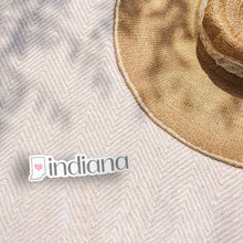 Load image into Gallery viewer, Indiana Heart Sticker - Cute Midwest Decals
