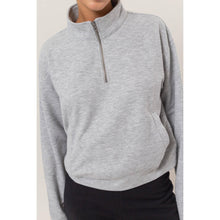 Load image into Gallery viewer, Half Zip Sweatshirt With Front Pockets
