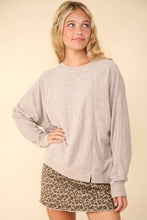 Load image into Gallery viewer, Oversized Comfy Soft Contrast Knit Top
