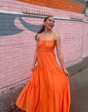 Load image into Gallery viewer, Orange maxi dress
