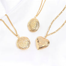 Load image into Gallery viewer, 18K Gold PVD Stainless Steel Textured Oval Locket Pendant
