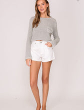 Load image into Gallery viewer, Gray knit sweater
