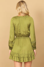 Load image into Gallery viewer, Light olive fall dress
